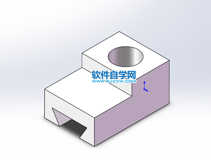 用SolidWorks進行實體建模三個特征完成