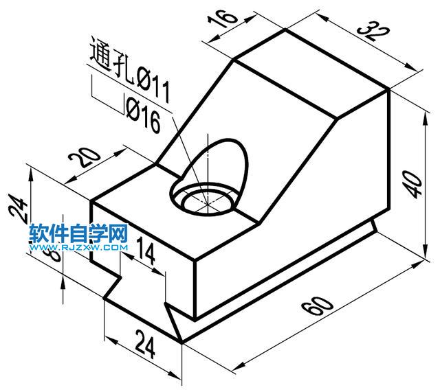 solidworks完全貫穿兩的切除方法，新手必學