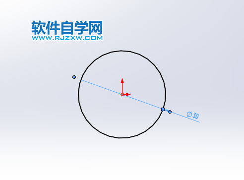 solidworks草圖圓大小怎么修改