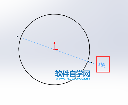 solidworks草圖圓大小怎么修改