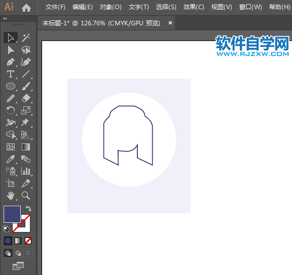 ai怎么設計圍巾簡筆畫