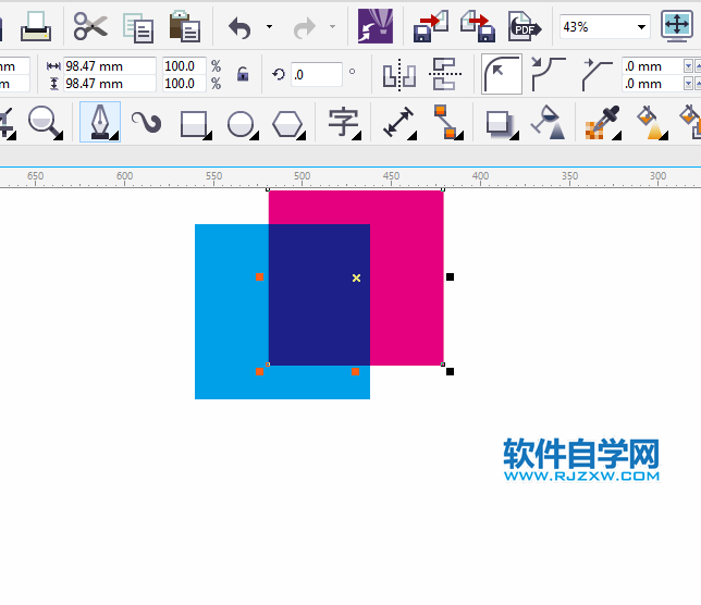 cdr疊印填充怎么用
