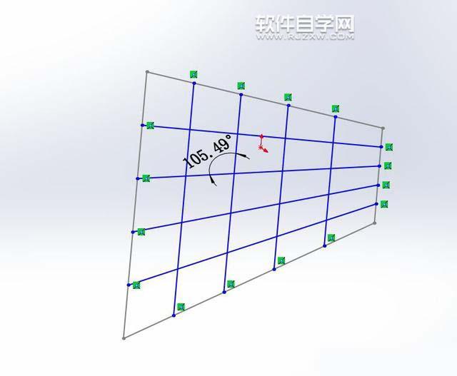 SolidWorks投影曲線與基準面鏡像畫圖