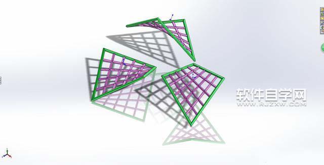 SolidWorks投影曲線與基準面鏡像畫圖