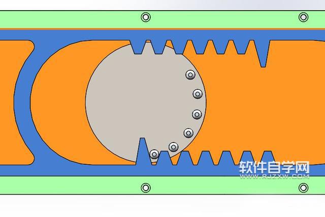 SolidWorks齒條與滾輪運動仿真教程