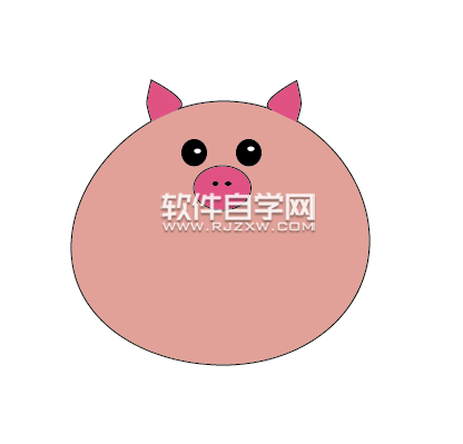 ai怎么設計可愛的小豬