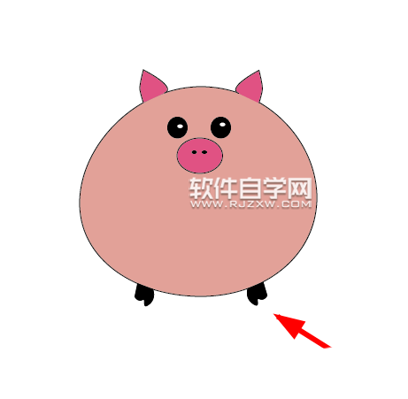 ai怎么設計可愛的小豬