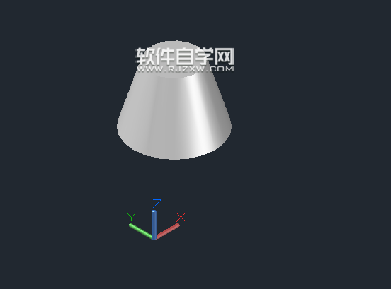 CAD2014怎么畫上下圓的圓錐體