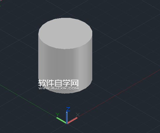 CAD2014怎么畫R100X200mm圓柱體