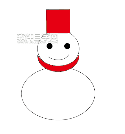 ai怎么繪制簡易雪人