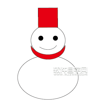 ai怎么繪制簡易雪人