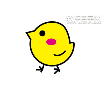 ai怎么繪制黃色小雞？