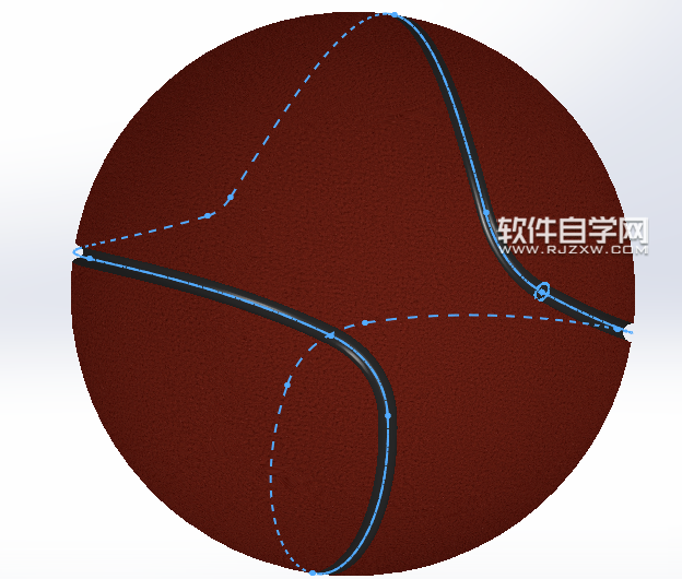 SolidWorks畫藍球的方法