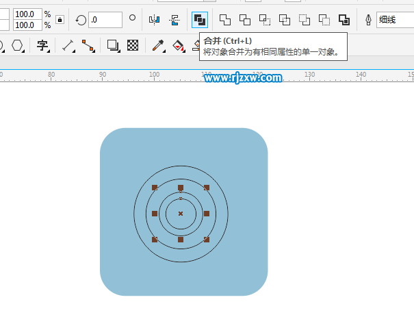 CorelDRAW X8怎么設計船舵的圖形？