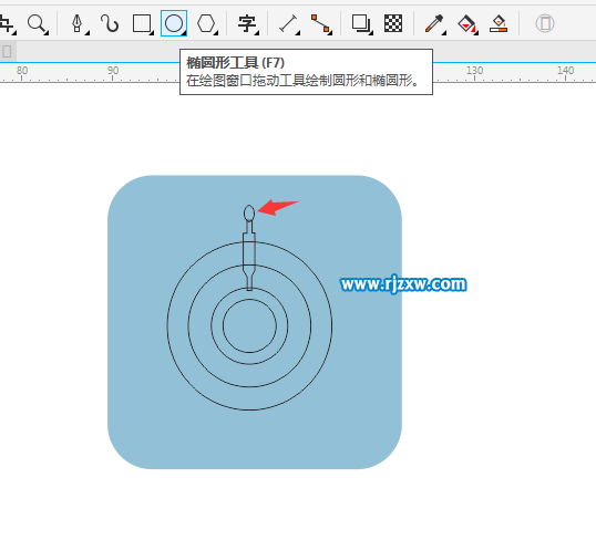 CorelDRAW X8怎么設計船舵的圖形？