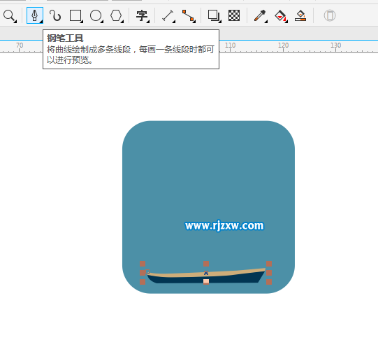 CorelDRAW X8怎么設計帆船圖案呢？