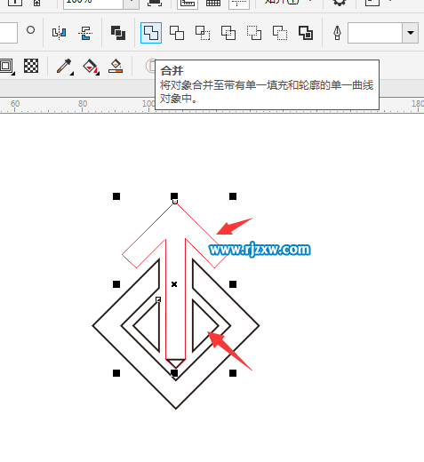 利用CDR偏移路徑設計LOGO