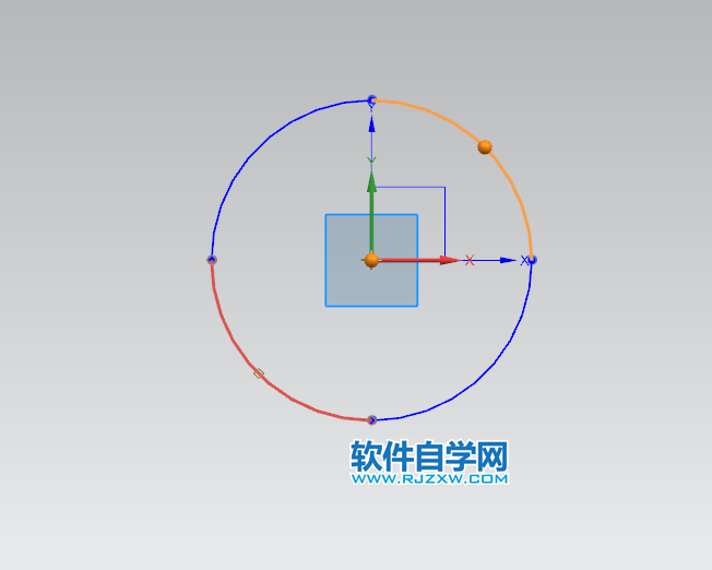 ug草圖圓如何分成四份