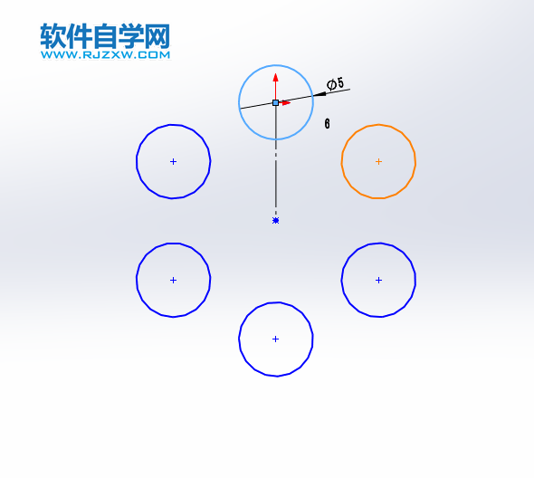 solidworks圓周陣列的方法