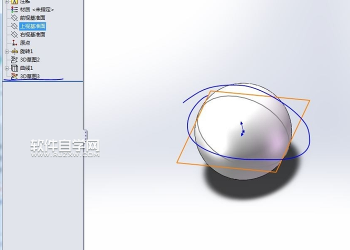 solidworks曲線投影怎么使用