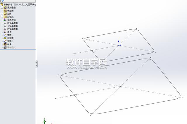 solidworks放樣折彎展開的方法