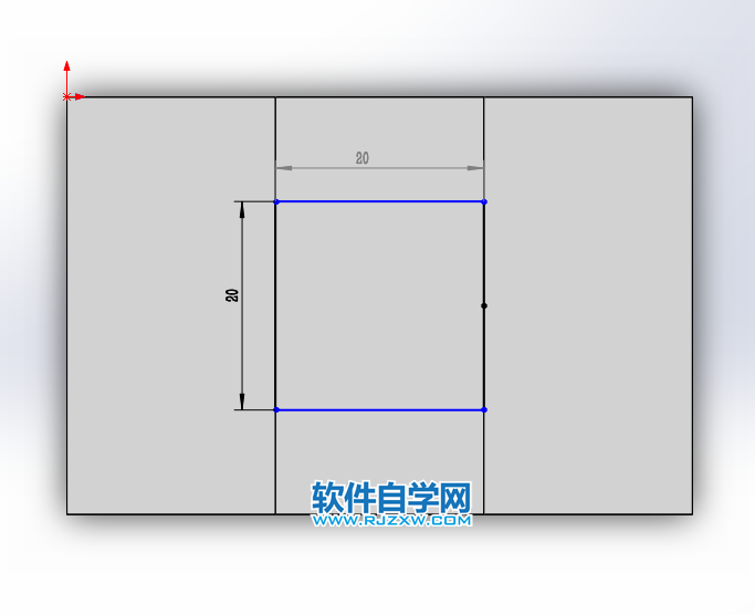 solidworks前視與上視基準面拉伸切除畫圖