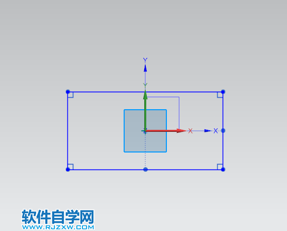 UG怎么把矩形畫在中心