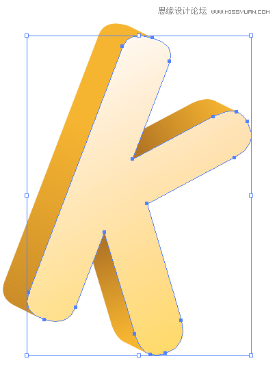 ai混合模式做立體字