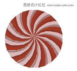 用CorelDRAW X6交互式工具設計旋轉復古背景