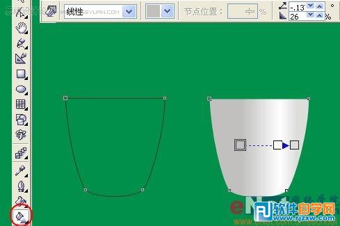 教你怎么用CoreldrawX7繪制卡通杯子